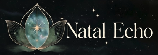 Birth chart wheel — zodiac signs and planetary positions