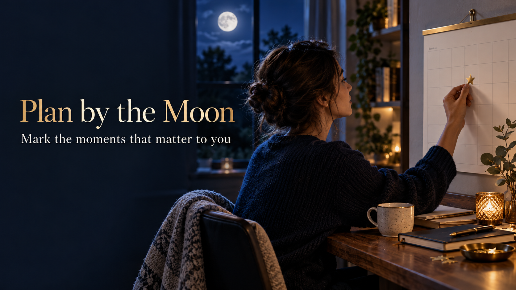 Plan by the Moon: marking important lunar dates on a calendar