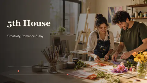 5th House in Astrology: Creativity, Romance, Children & Play hero image explaining the natal house meaning and chart life area