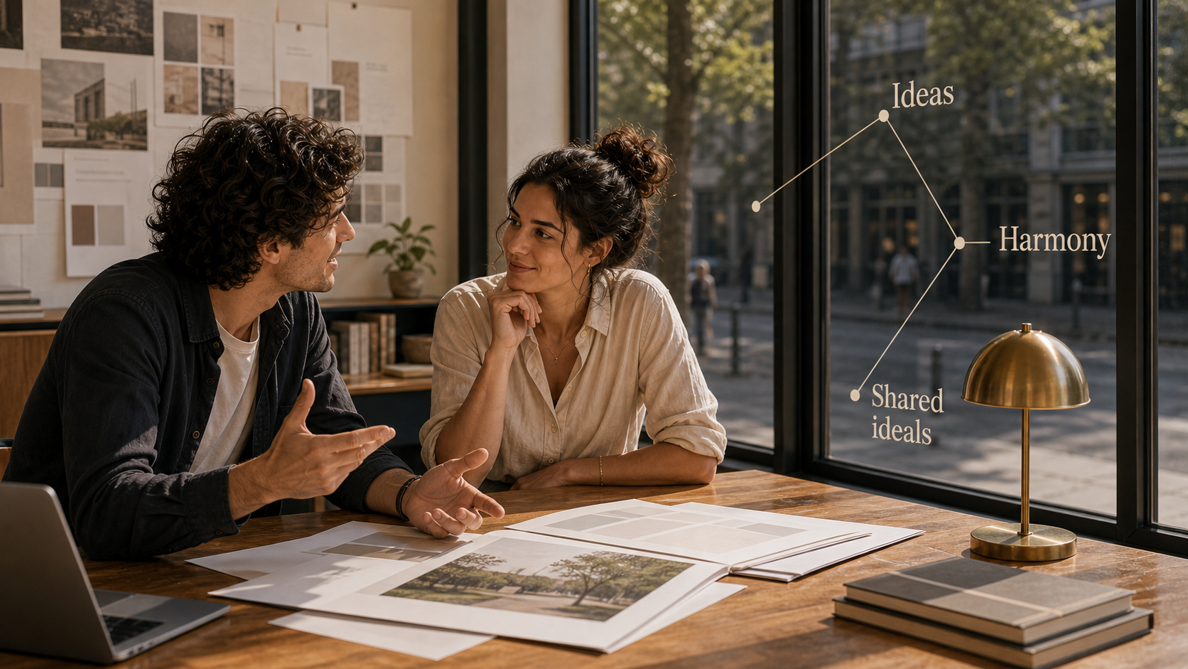 Aquarius and Libra compatibility image about immediate intellectual connection and kindred air sign energy
