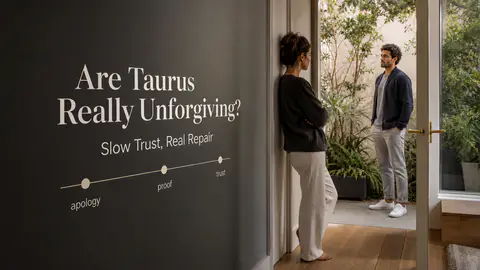 Modern doorway scene showing slow trust repair for an Are Taurus Really Unforgiving article
