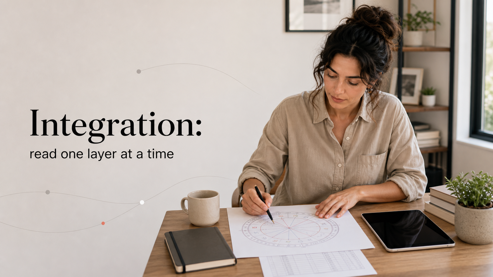 How to Read Your Natal Chart integration image showing how to apply the astrology meaning in daily life