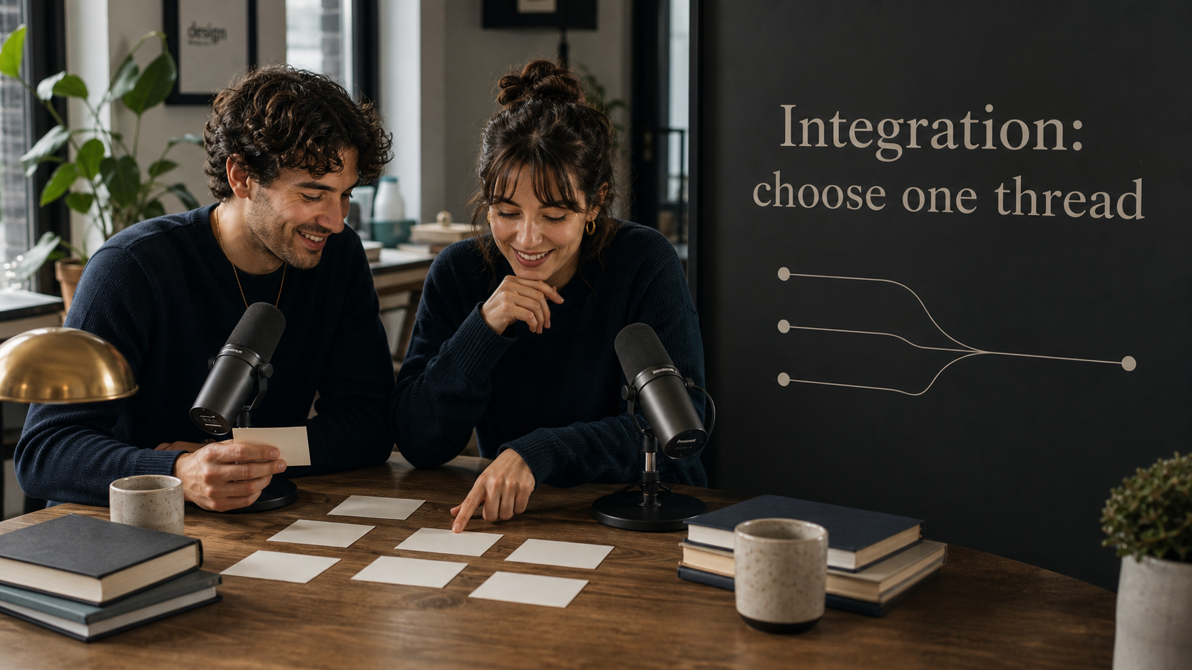Two adults choose one thread of conversation for a Gemini and Gemini compatibility guide