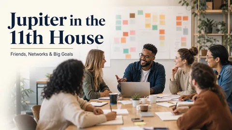 Jupiter in the 11th house friends, networks, community support, and big goals