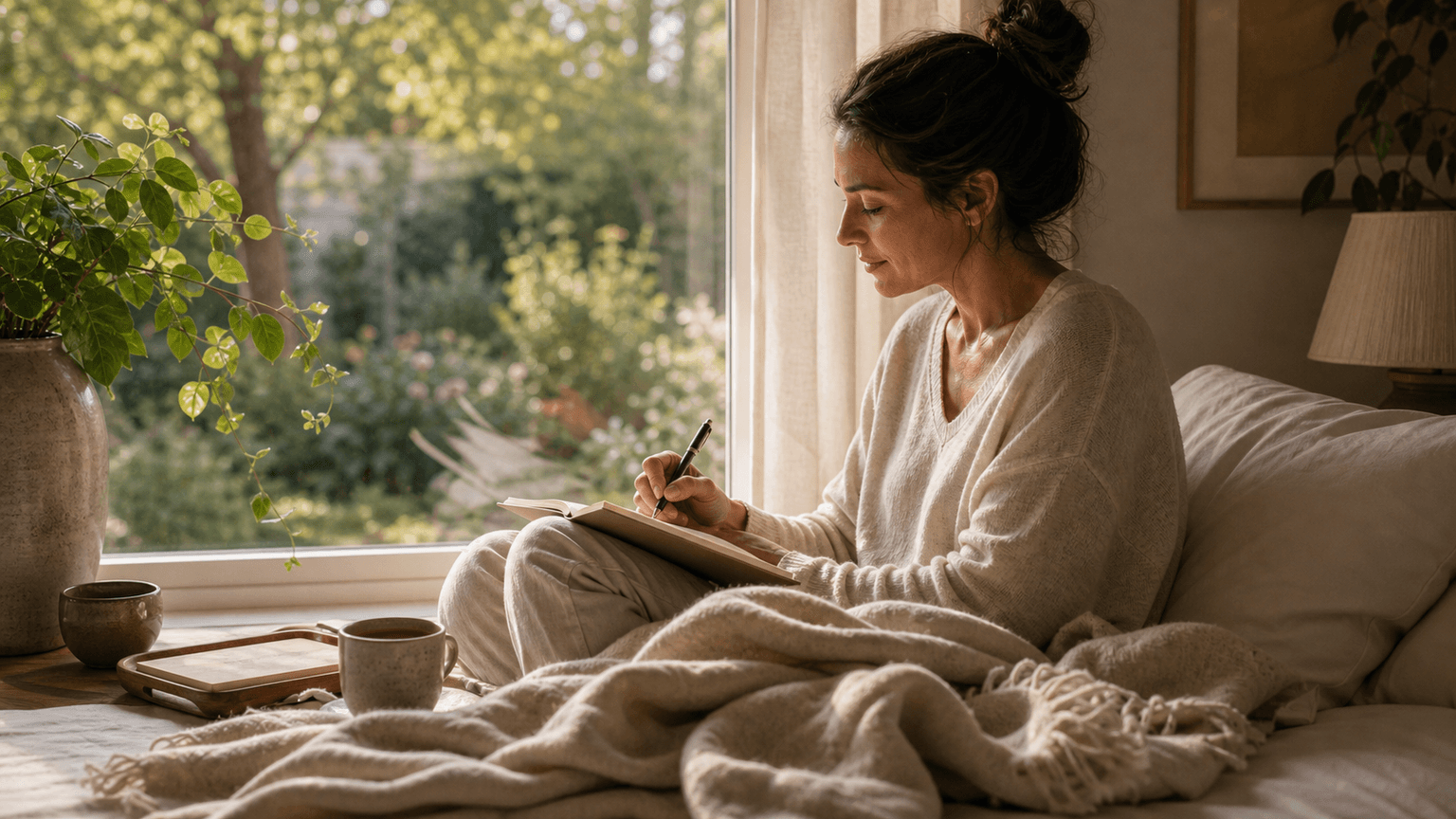 Jupiter in the 12th house lifestyle image showing solitude, inner healing, compassion, unconscious wisdom, spiritual retreat, and quiet restoration