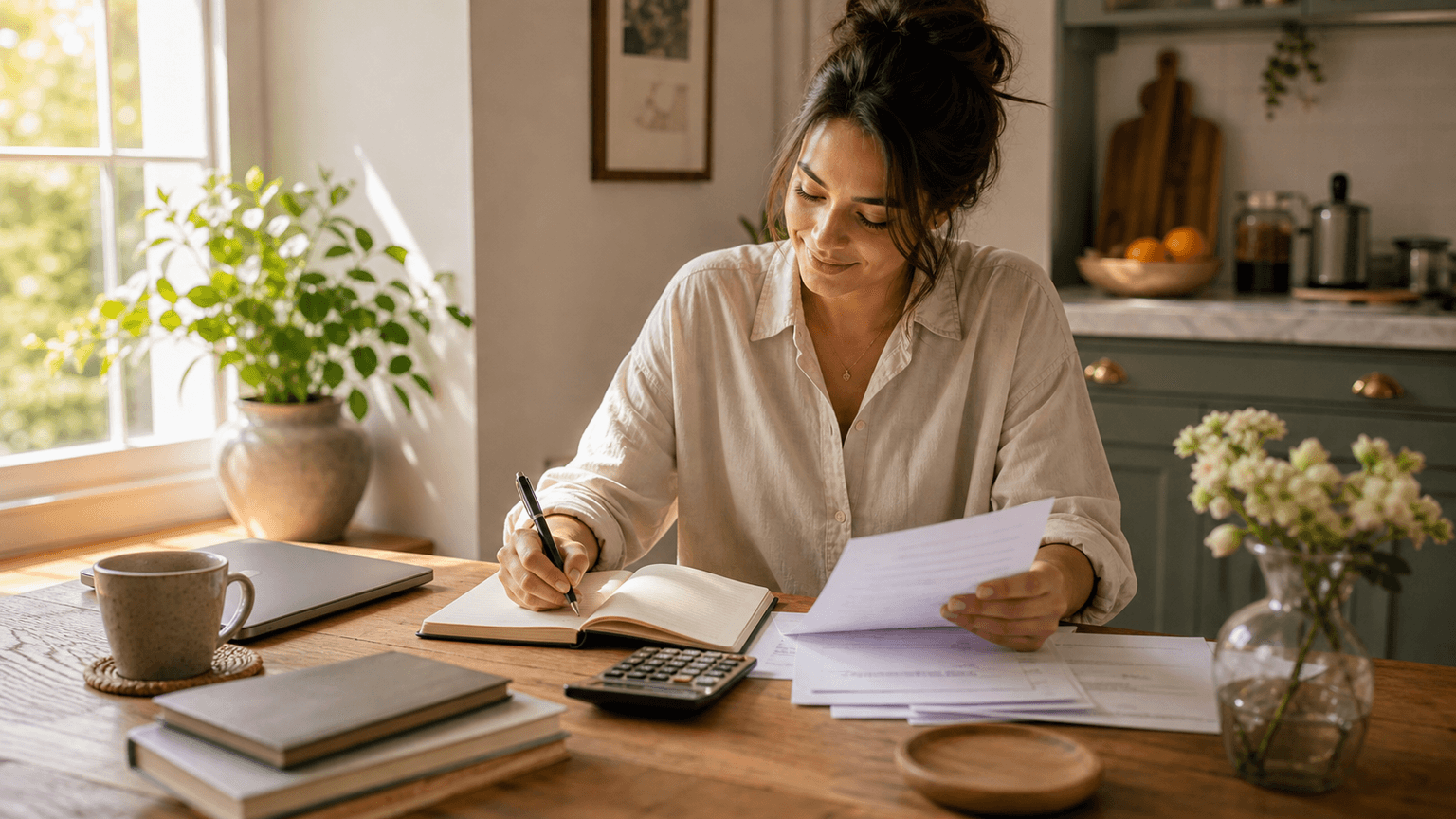 Jupiter in the 2nd house lifestyle image showing financial confidence, thoughtful spending, self-worth, generosity, and grounded prosperity