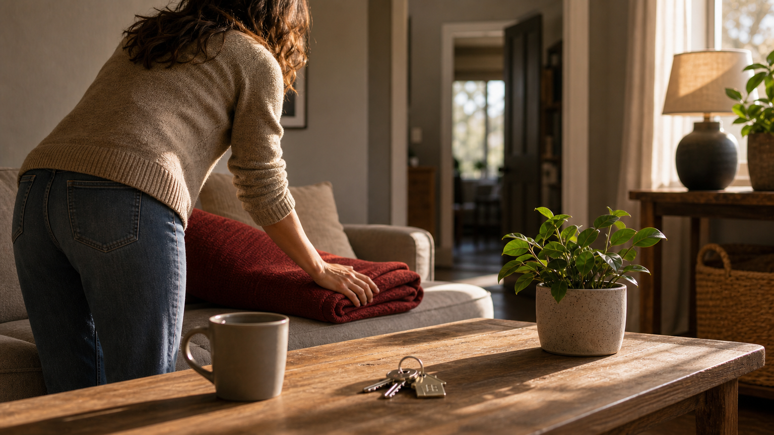 Mars in the 4th house lifestyle image showing protective home care, emotional security, family belonging, and rooted action