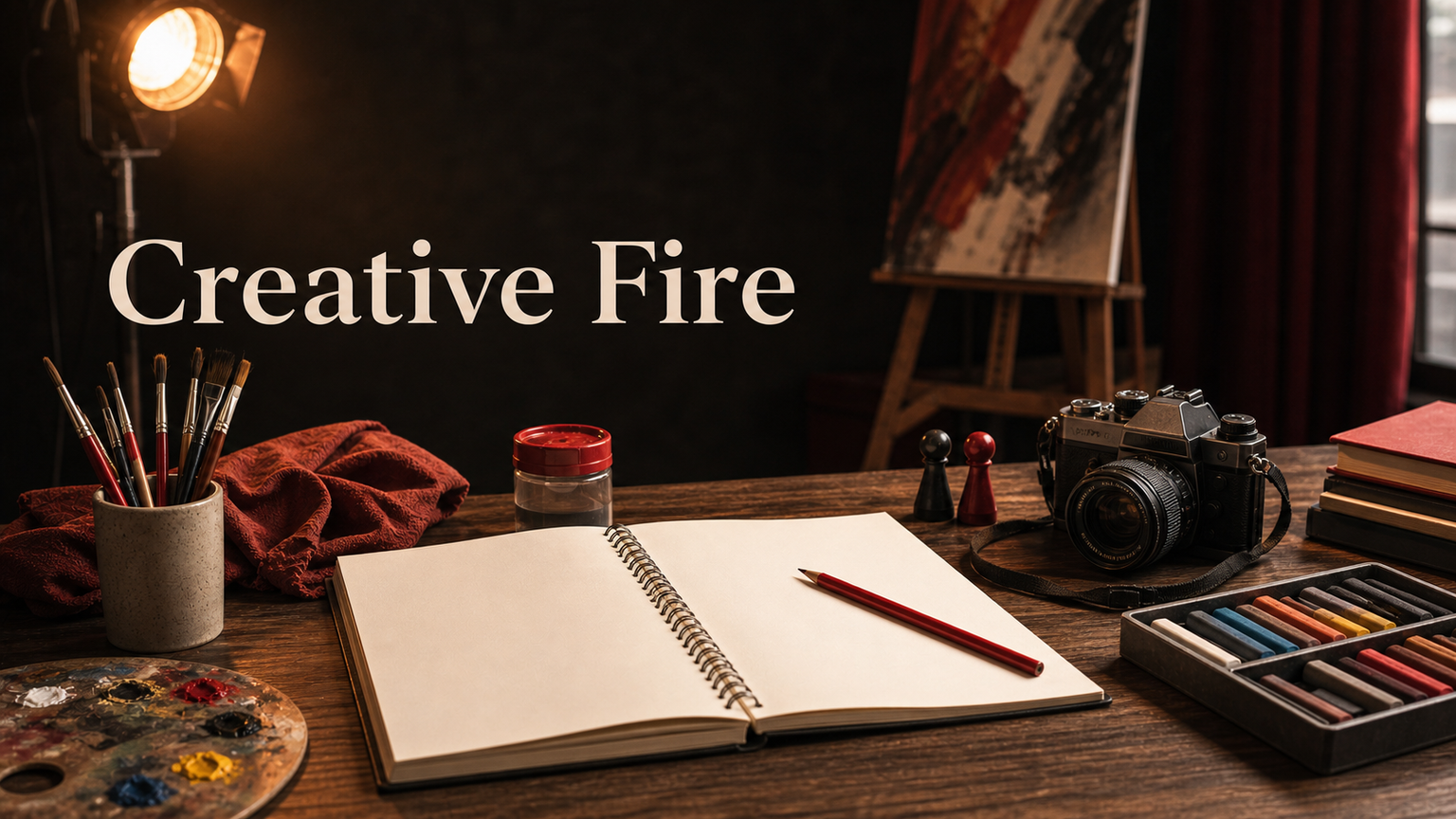 Mars in the 5th house infographic image showing creative fire, bold self-expression, romance, play, and passionate creative drive