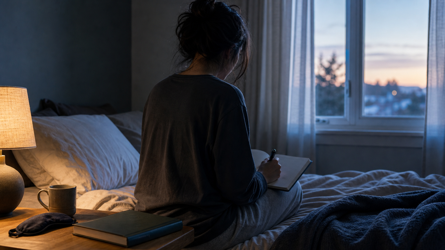Mercury in the 12th house lifestyle image showing solitude, private reflection, intuitive thinking, and inner communication