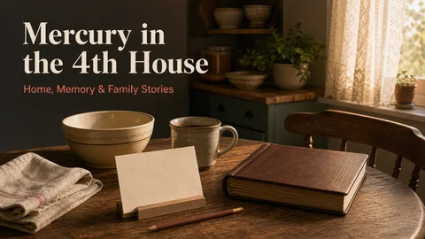 Mercury in the 4th house home, memory, family stories, and private thinking