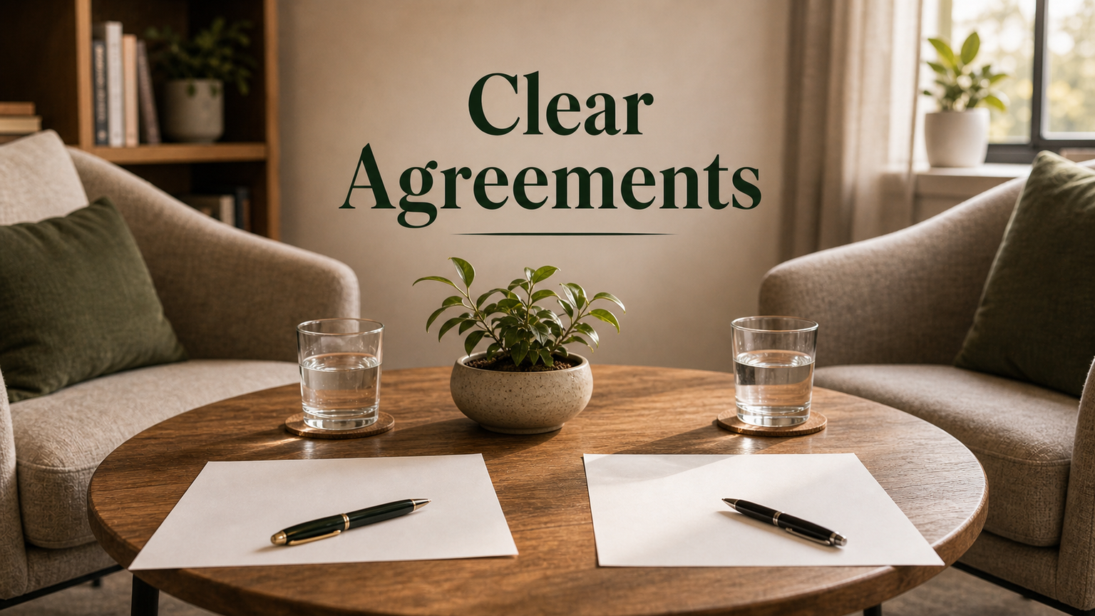 Mercury in the 7th house infographic image showing clear agreements, partnership dialogue, negotiation, listening, and mutual understanding
