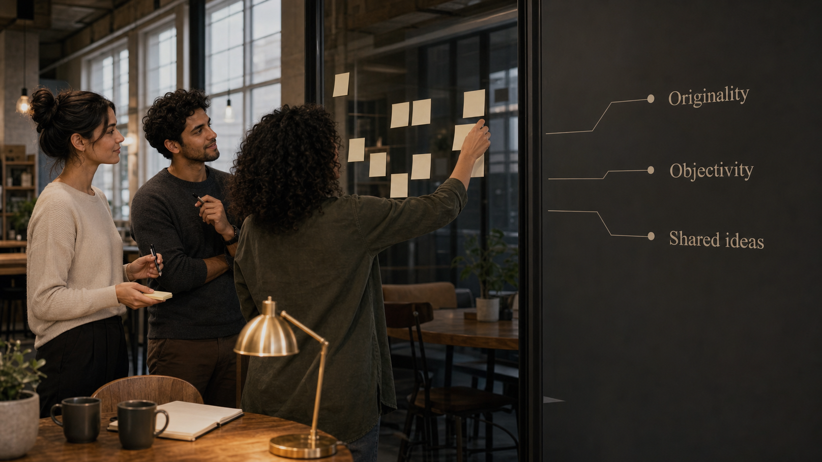 Mercury in Aquarius core themes of originality objectivity and shared ideas in a coworking room