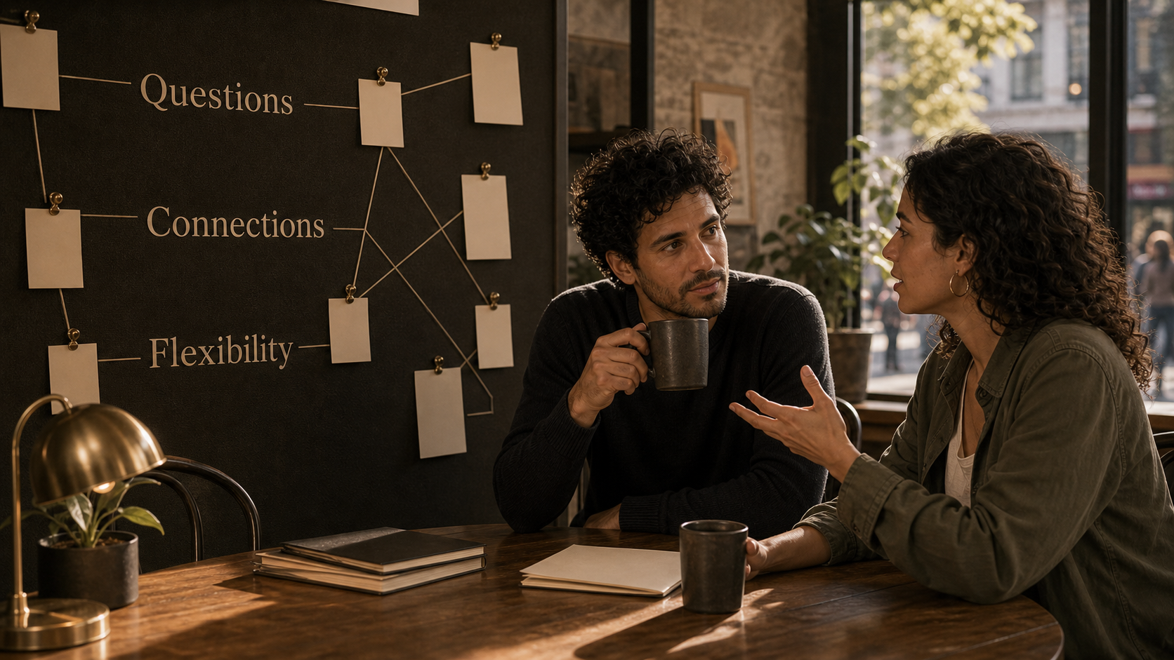 Mercury in Gemini core themes of questions connections and flexibility in a cafe conversation