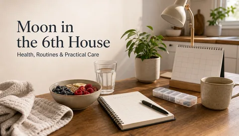 Moon in the 6th house health, routines, practical care, service, and daily emotional stability