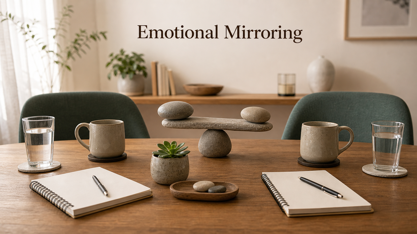 Moon in the 7th house infographic image showing emotional mirroring, partnership security, empathy, collaboration, boundaries, and direct communication
