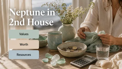 Neptune in the 2nd House meaning, values, money fog, generosity, self-worth, and clear resources