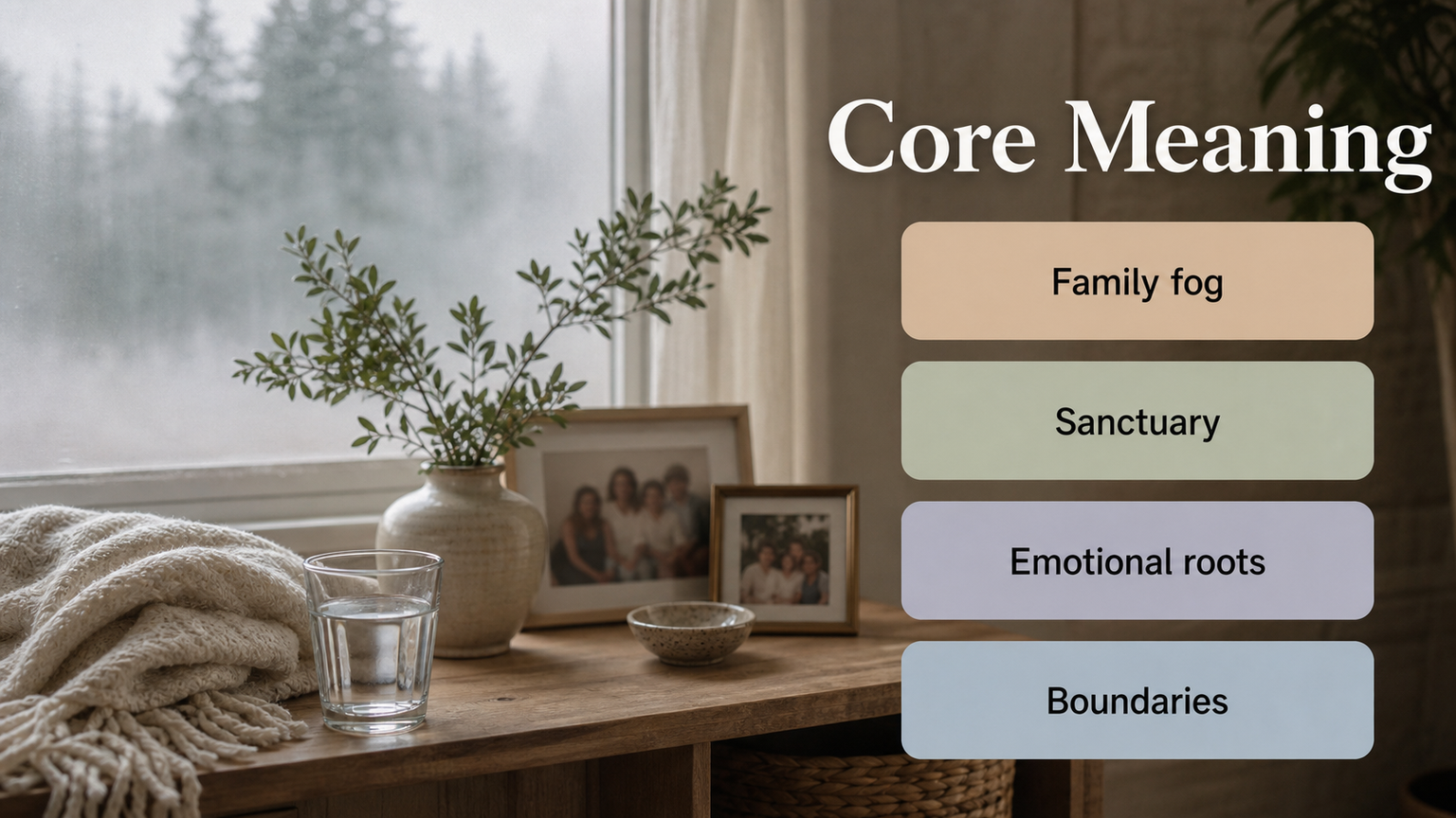 Neptune in the 4th House infographic image showing home, memory, emotional roots, family fog, and sanctuary