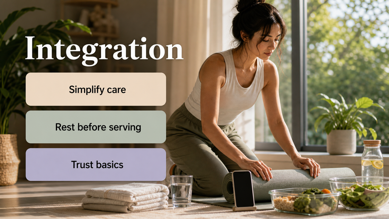 Neptune in the 6th House lifestyle image showing practical integration of routine fog, compassionate service, health sensitivity, and practical care