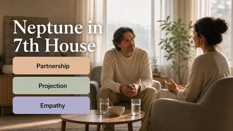 Neptune in the 7th House meaning, partnership, idealization, empathy, projection, and relationship boundaries