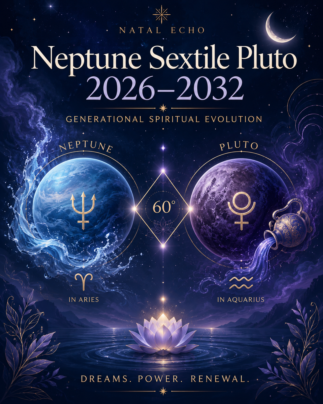 Neptune Sextile Pluto 2026-2032: Generational Spiritual Evolution - How to participate consciously in a generational transit