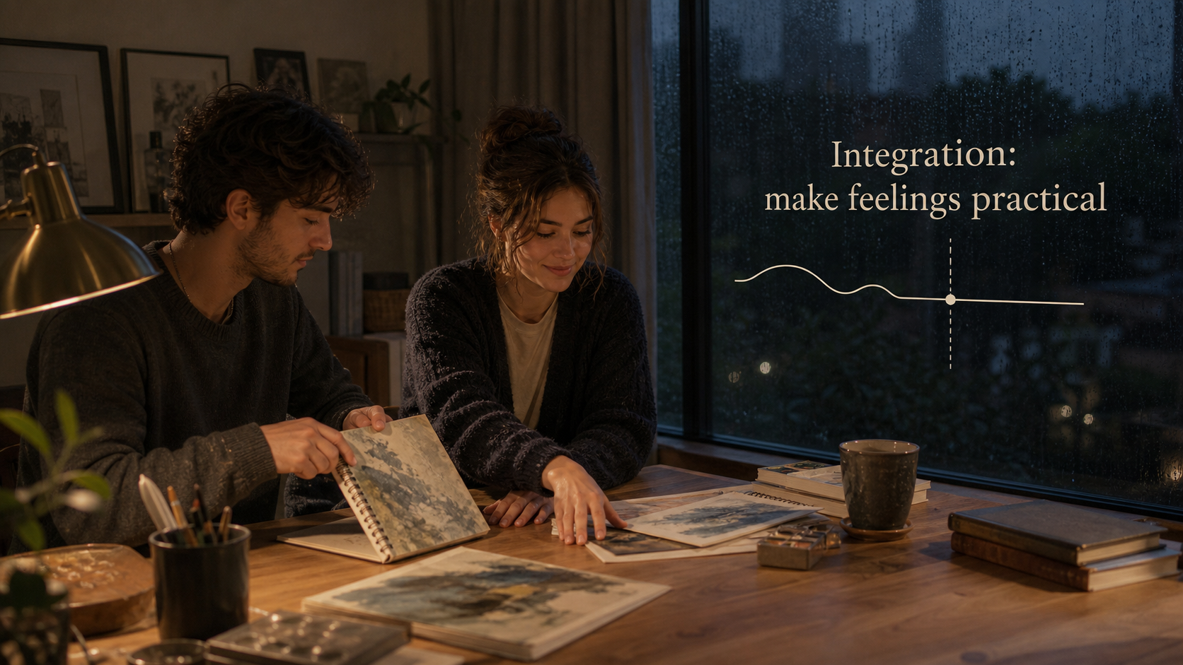 Two adults make feelings practical for a Pisces and Pisces compatibility guide