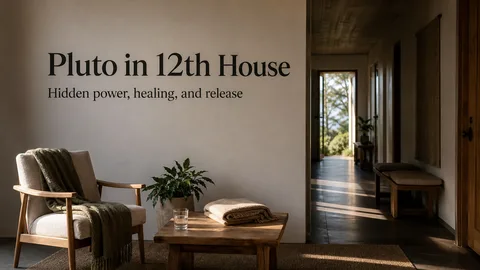 Pluto in the 12th House meaning: hidden power healing and release
