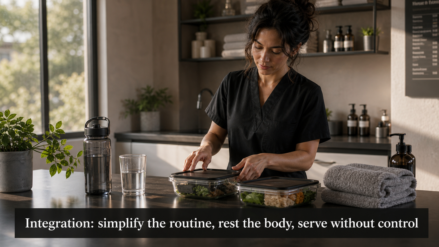 Pluto in the 6th House lifestyle image showing practical integration of perfectionism, work intensity, health control, useful power, and routine transformation