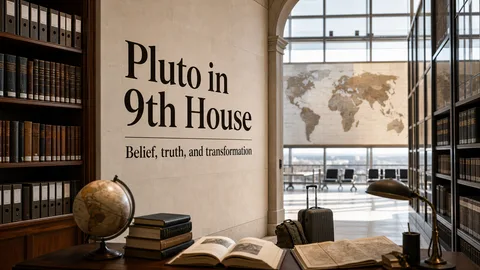 Pluto in the 9th House meaning: belief truth and transformation