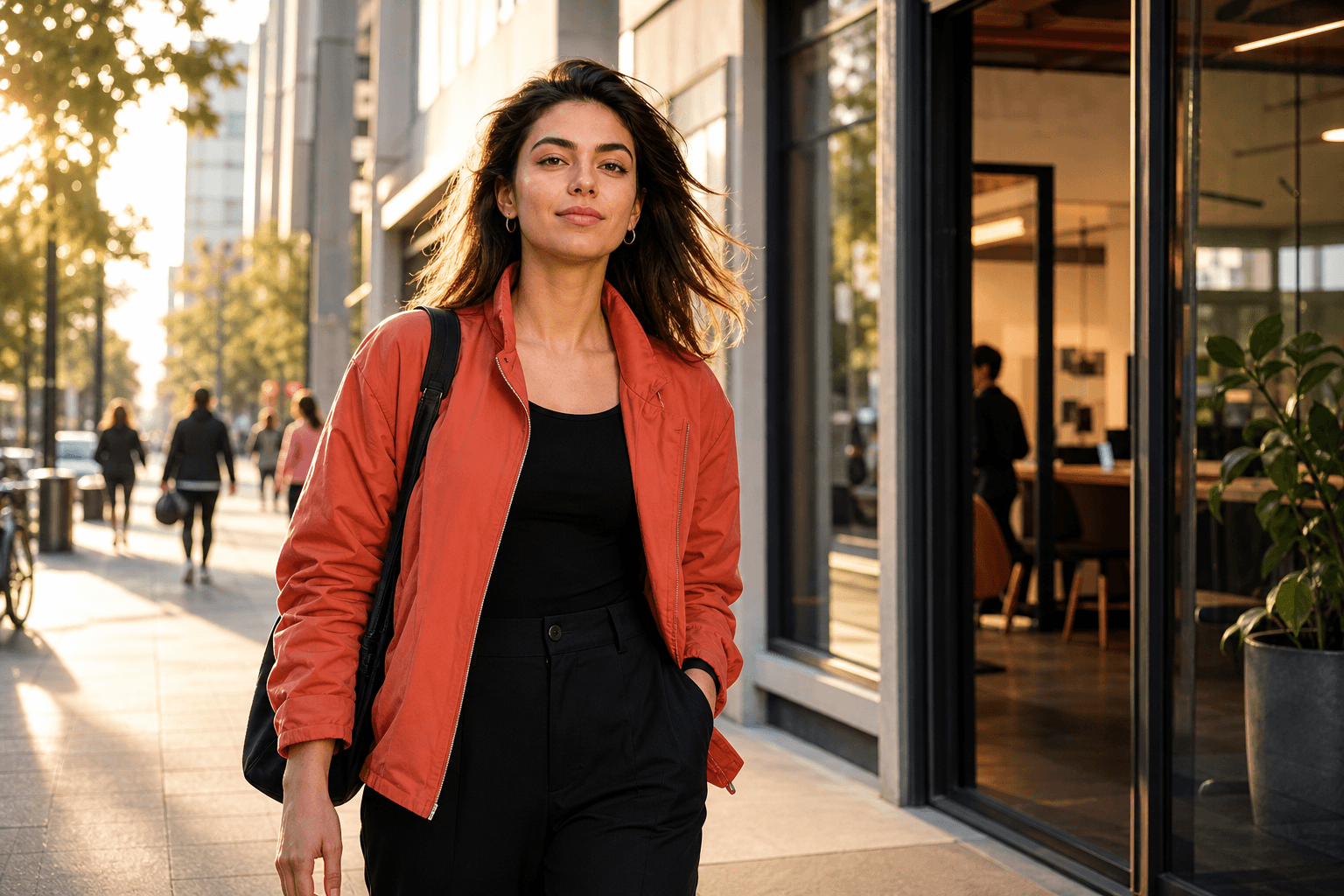 Rising in Aries lifestyle image showing confident direct presence and energetic first impressions