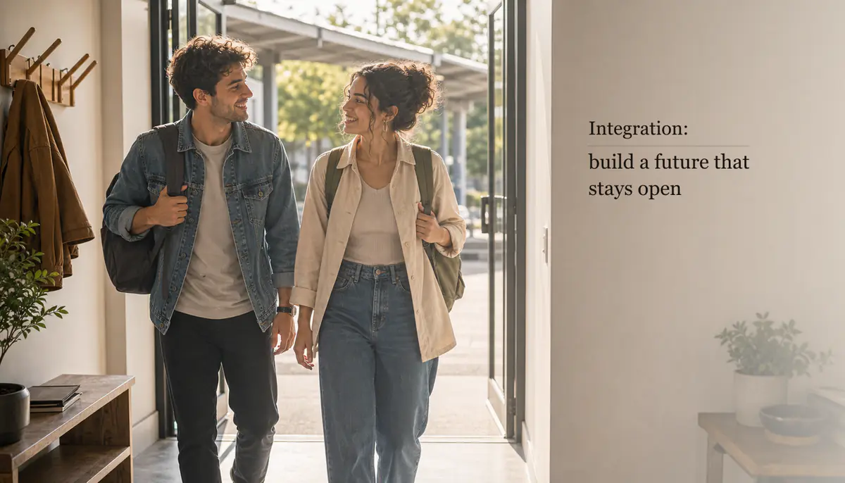 Sagittarius and Aquarius compatibility integration image showing practical relationship advice and long-term compatibility