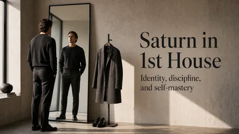 Saturn in the 1st House meaning: identity discipline and self-mastery