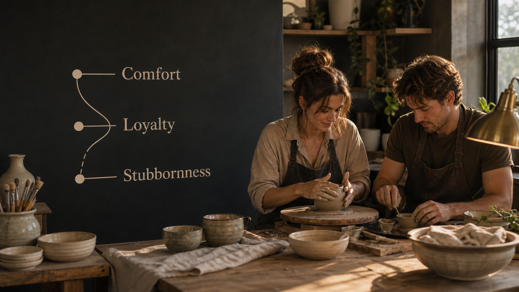 Two adults show comfort loyalty and stubbornness for Taurus and Taurus compatibility