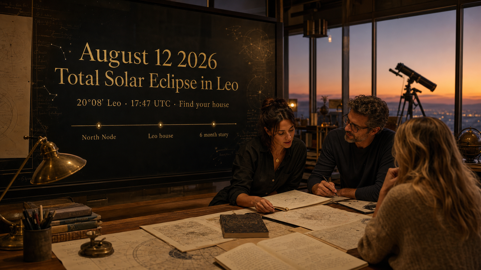 2026 Solar Eclipse: Your 20° Leo House | Natal Echo