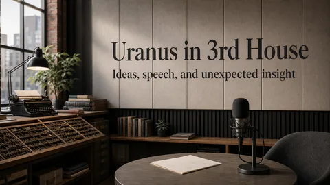 Uranus in the 3rd House meaning: ideas speech and unexpected insight