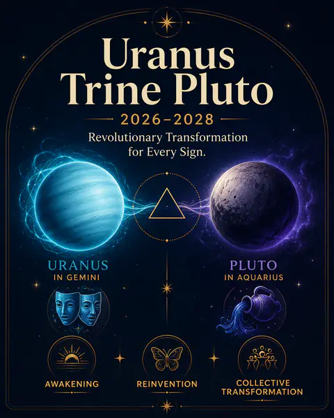 Uranus Trine Pluto 2026-2028: Revolutionary Transformation for Every Sign astrology article hero image