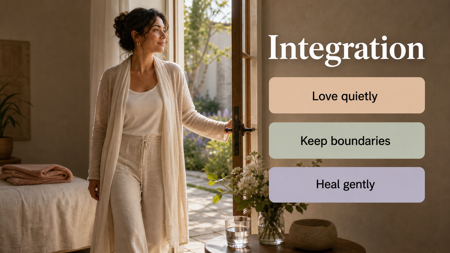 Venus in the 12th House lifestyle image showing practical integration of compassion, solitude, hidden love, rest, and gentle boundaries