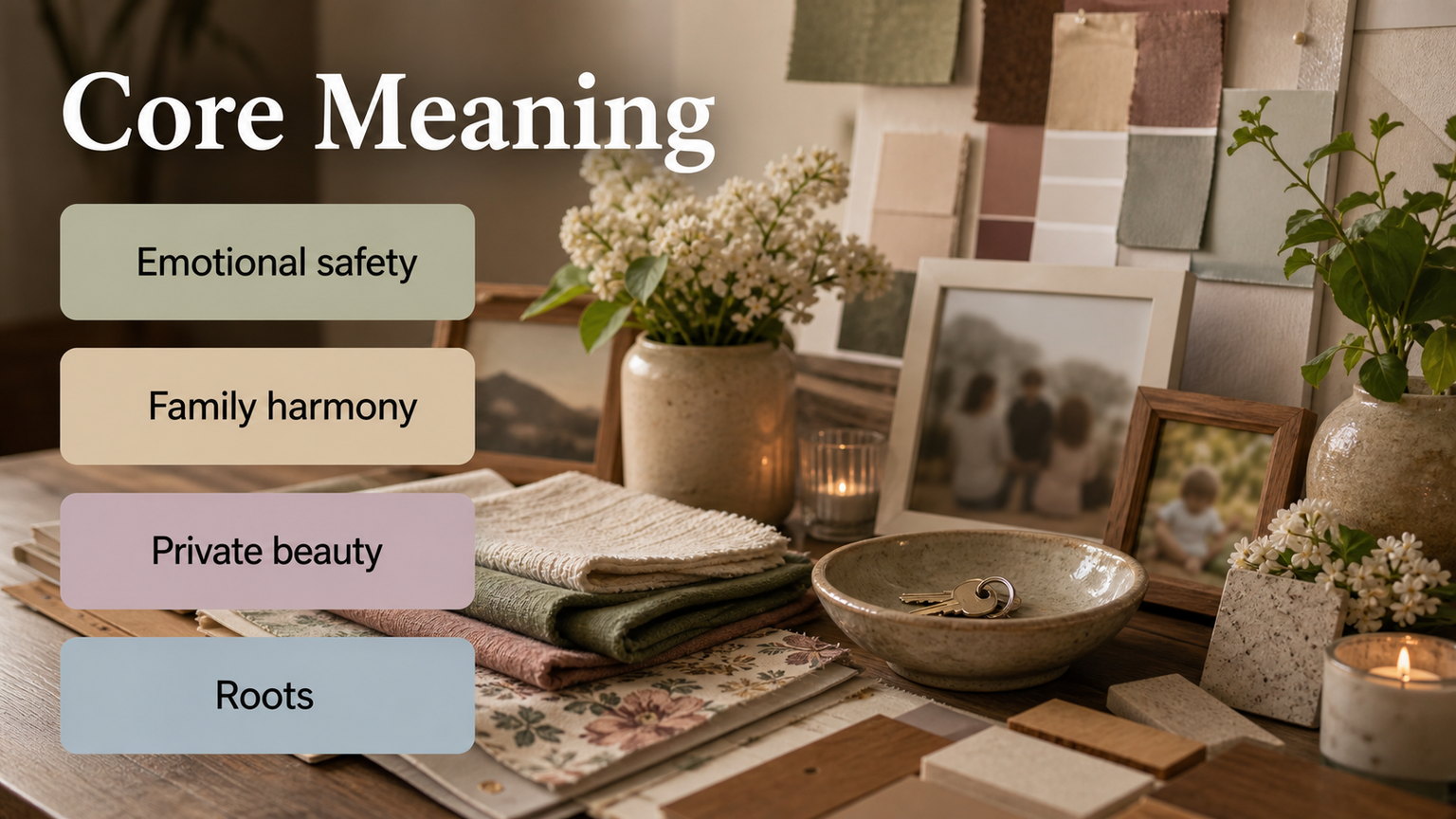 Venus in the 4th House infographic image showing home, comfort, belonging, family harmony, and private beauty