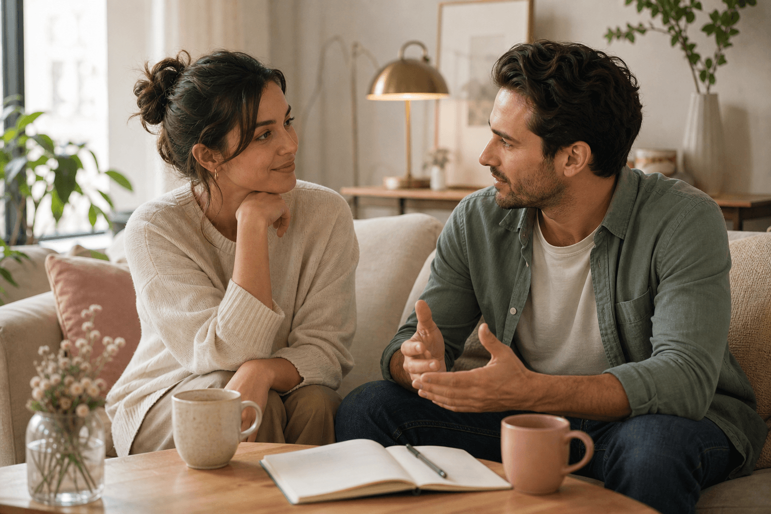 Venus in 7th house lifestyle image showing healthy partnership, mutual respect, shared beauty, and graceful connection