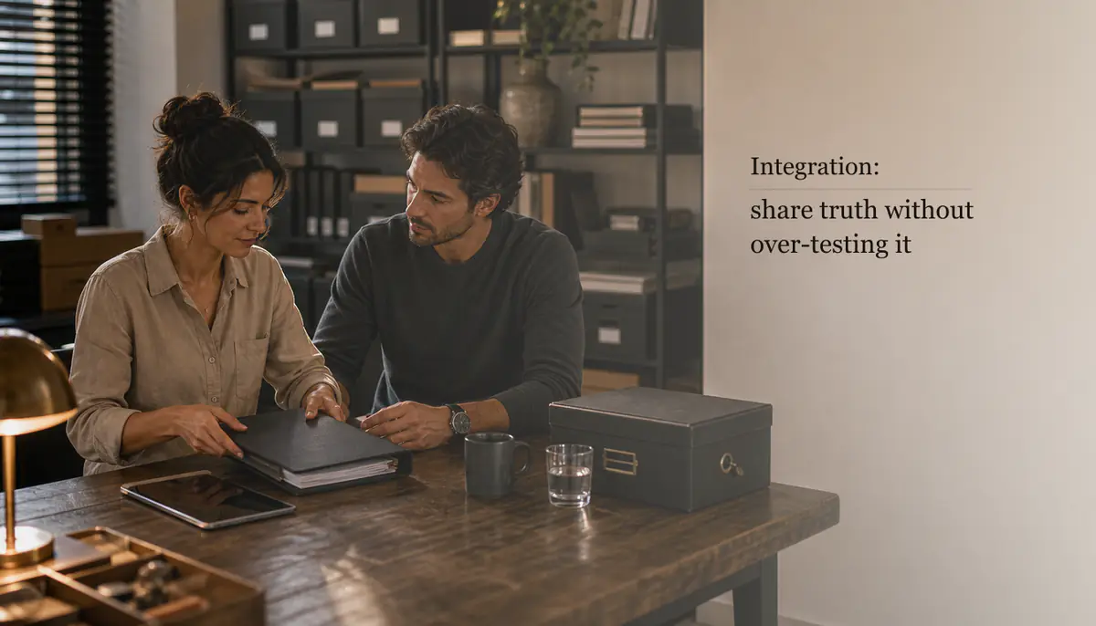 Virgo and Scorpio compatibility integration image showing practical relationship advice and long-term compatibility