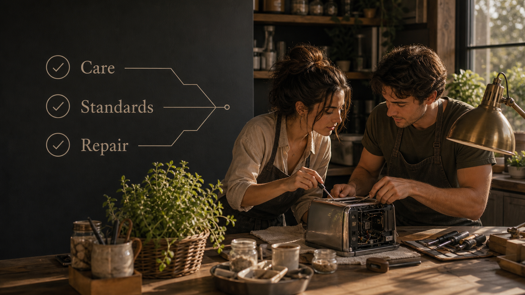 Two adults show care standards and repair for Virgo and Virgo compatibility