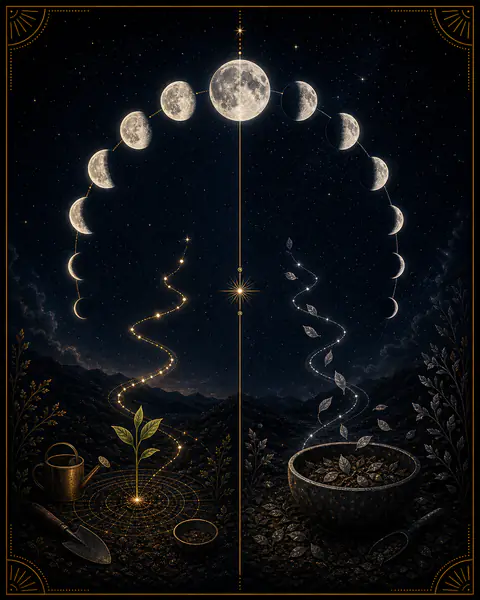 Waxing vs Waning Moon: Growth vs Release in Astrology - Natal Echo